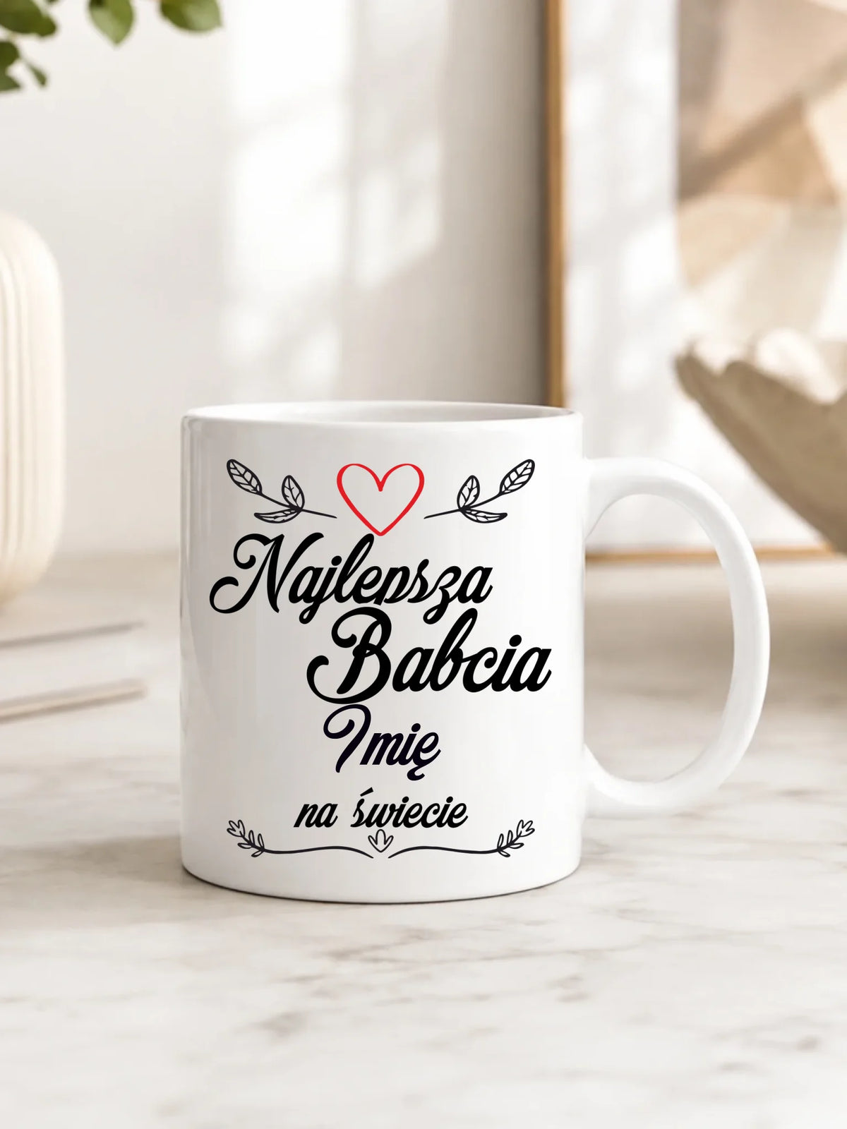 Kubek dla babci - Najlepsza Babcia na Świecie - personalizowany B12