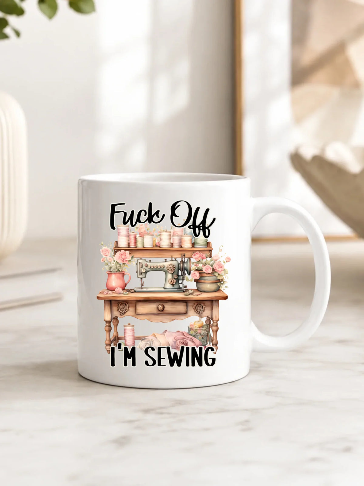 Kubek szyciowy dla krawcowej – Fck off im sewing HS16