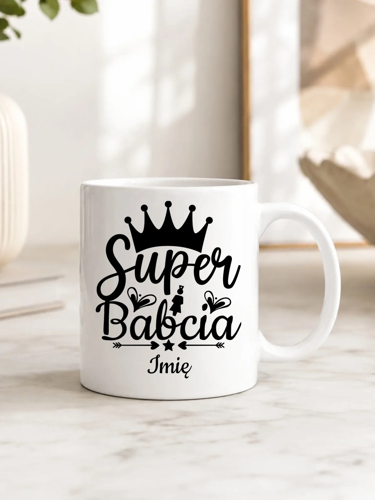 Kubek dla babci - Super Babcia - personalizowany B03