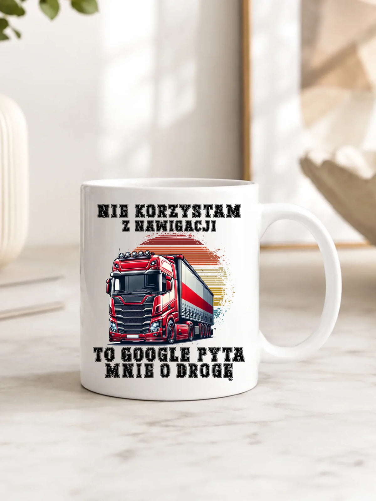 Kubek dla kierowcy ciężarówki - Google pyta mnie o drogę ZKT10
