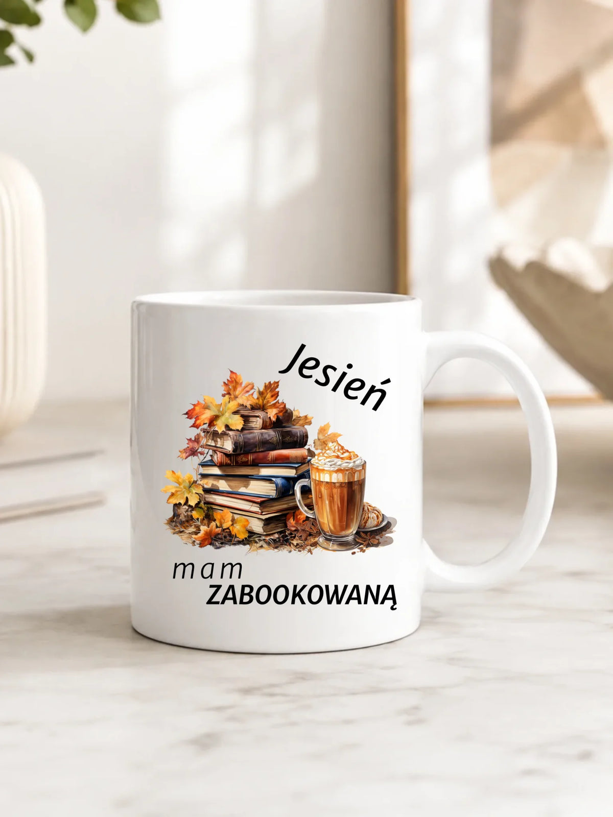 Kubek jesienny - Jesień mam zabookowaną JS28
