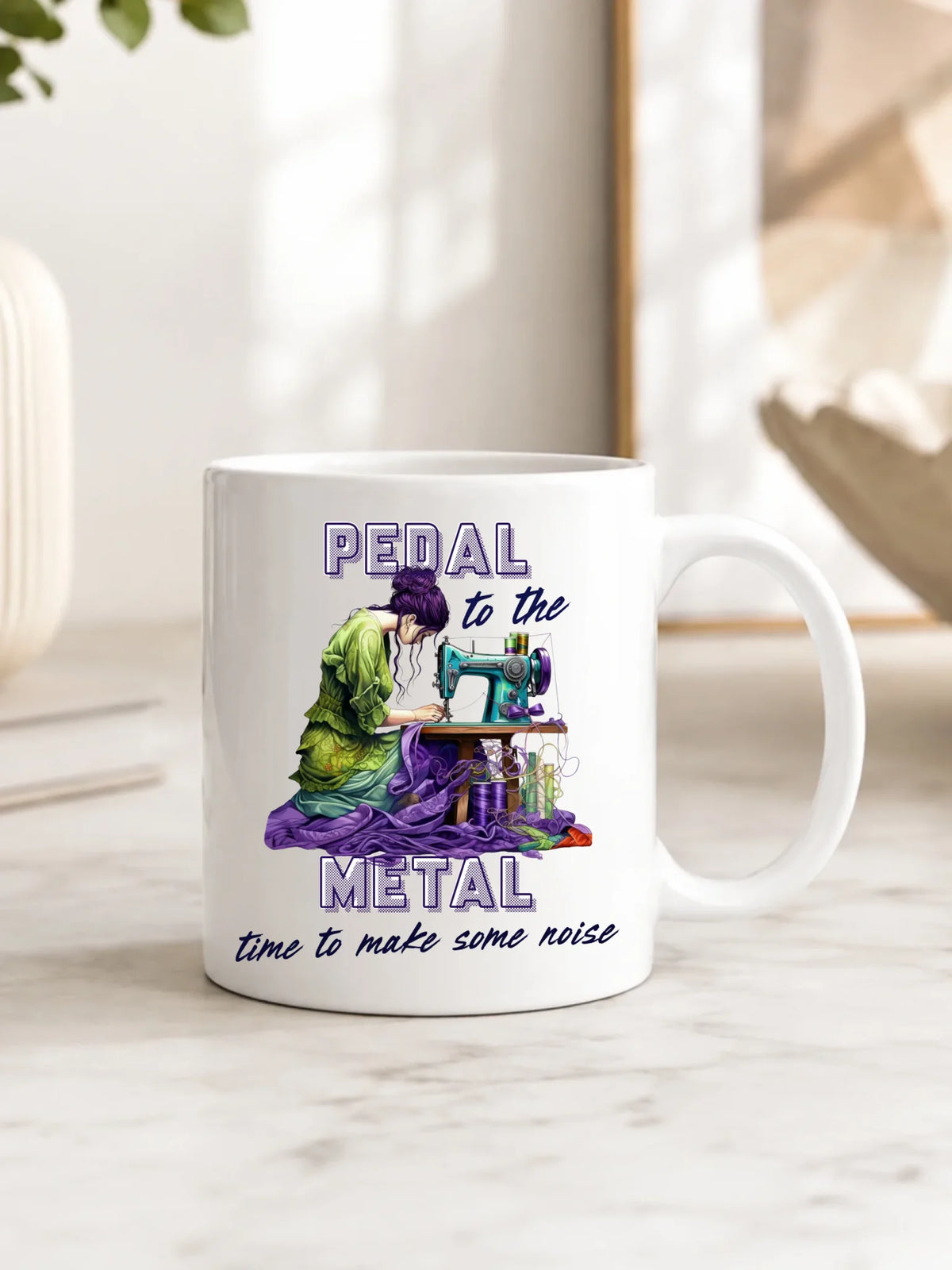 Kubek szyciowy - prezent dla krawcowej - PEDAL METAL HS01