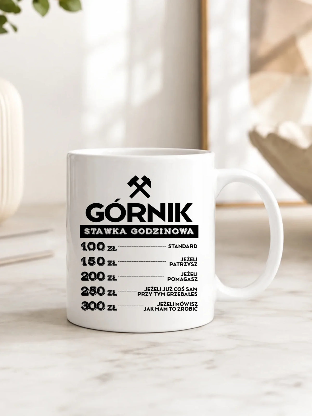 Kubek - prezent dla górnika - Górnik stawka godzinowa G14