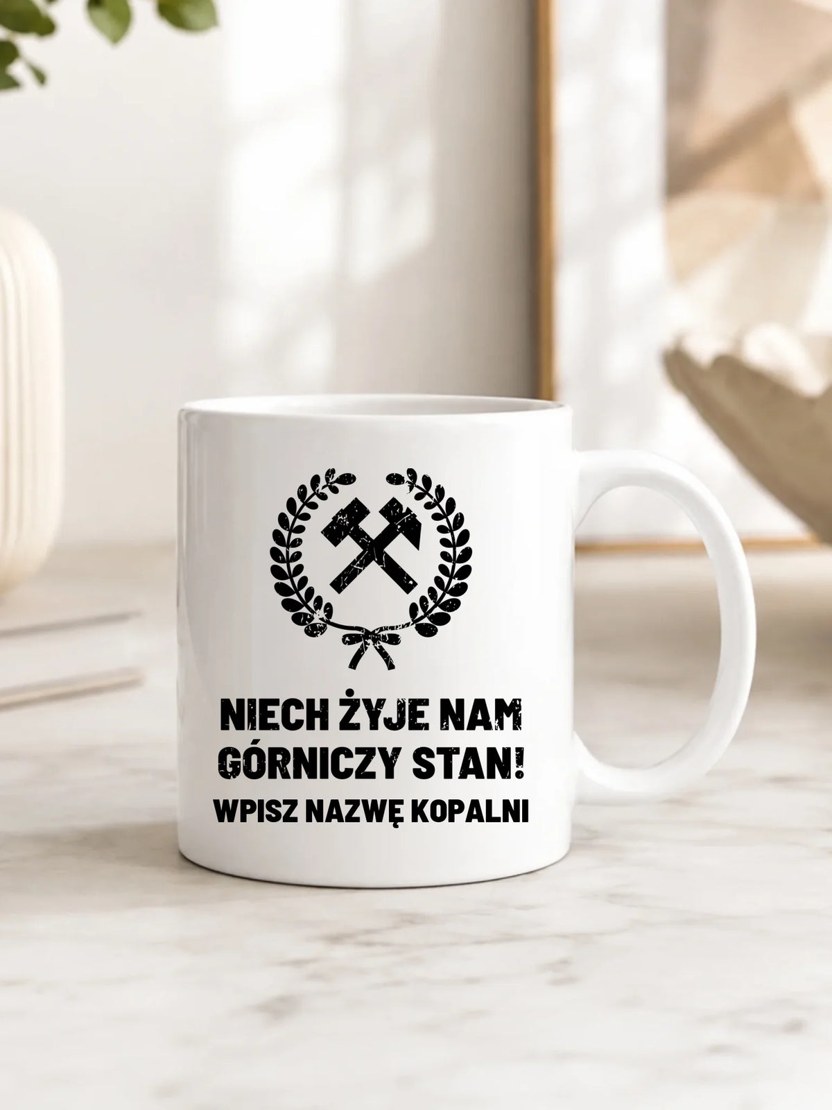 Kubek - prezent dla górnika - Niech żyje nam górniczy stan - personalizowany G24