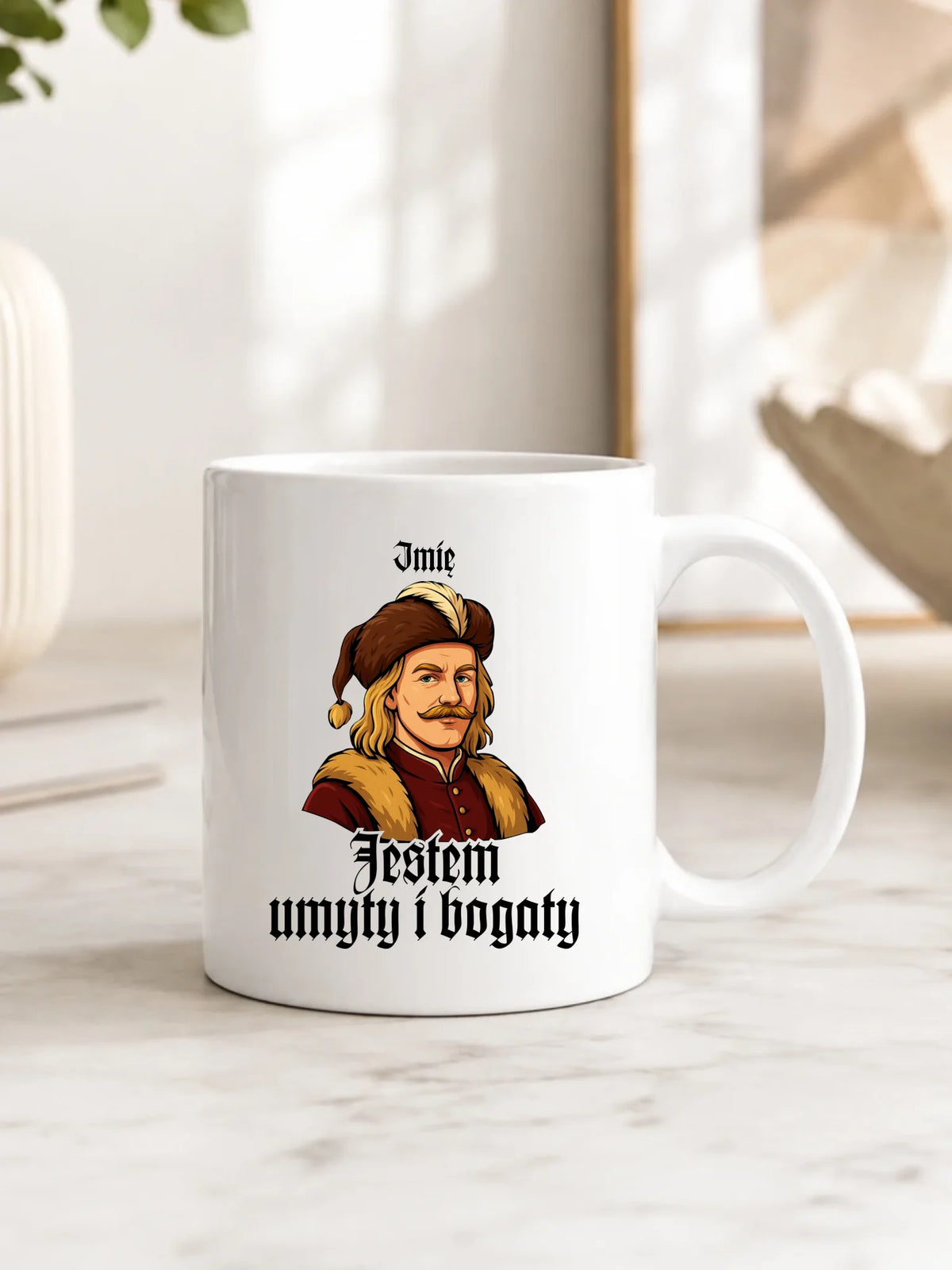 Kubek - Jestem umyty i bogaty - dla fanów serialu 1670 - personalizowany H60