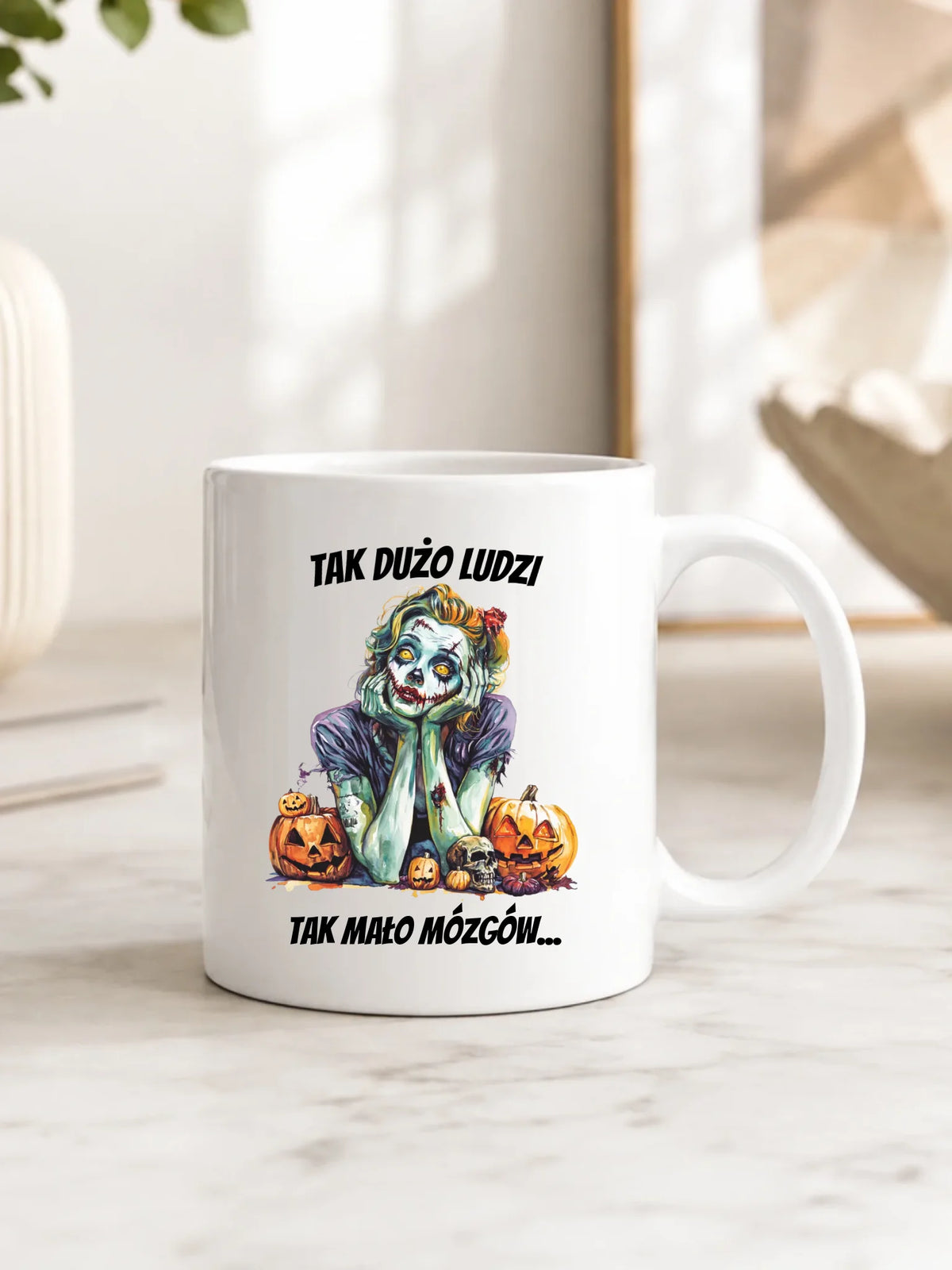 Kubek na Halloween - Zombie - Tak mało mózgów HL31