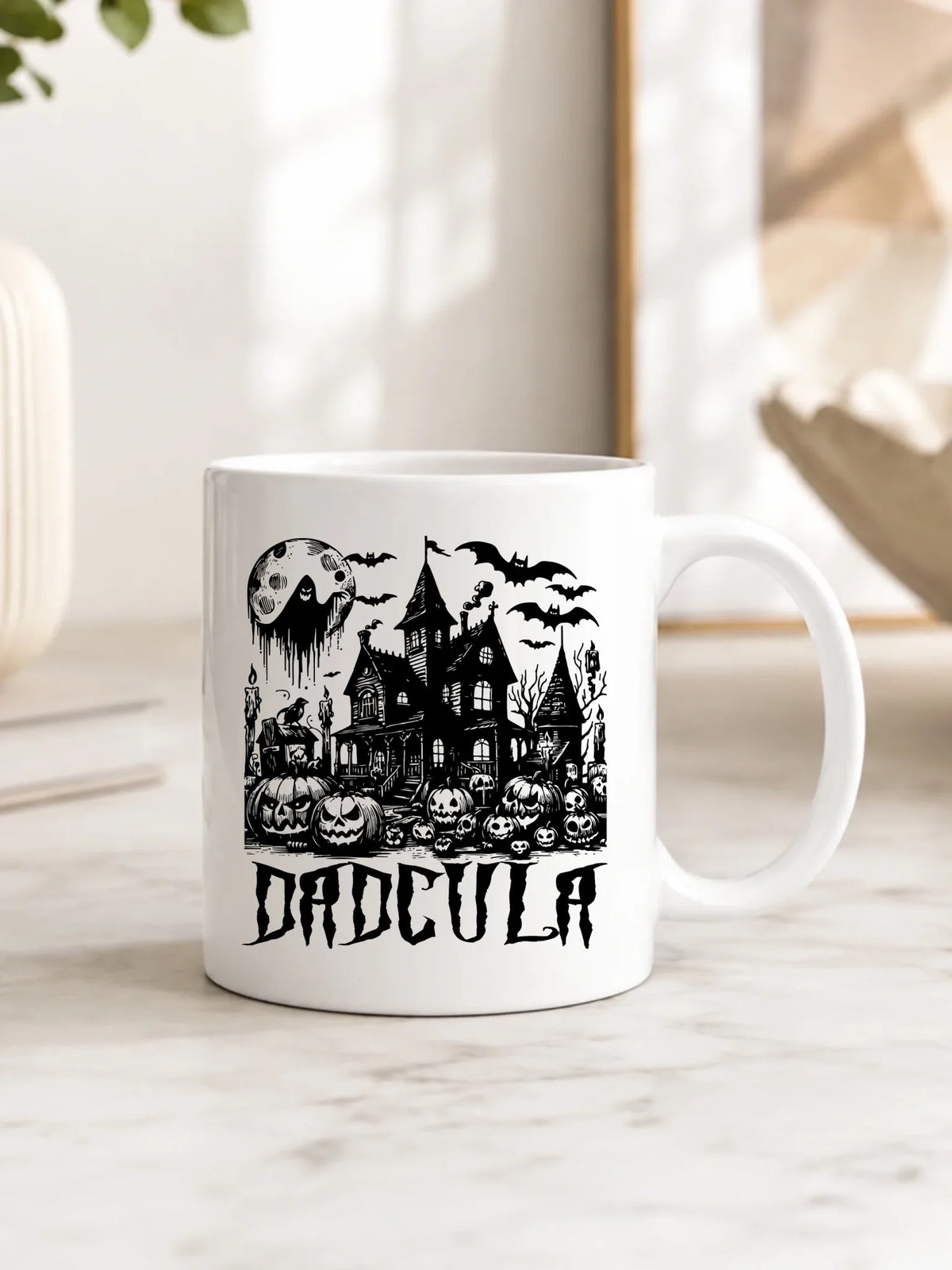 Kubek halloweenowy dla taty -  Upiorny dom - Dadcula HL19