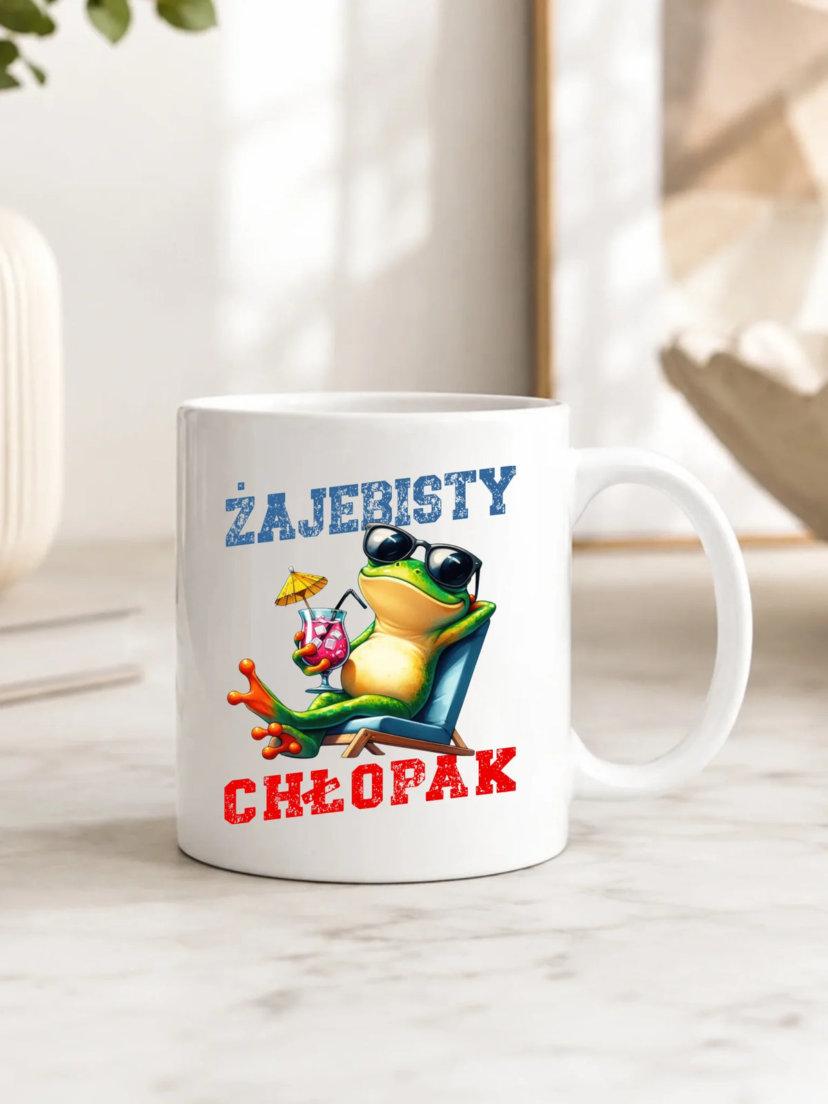 Kubek z żabą - prezent dla chłopaka - Żajebisty chłopak DCH19