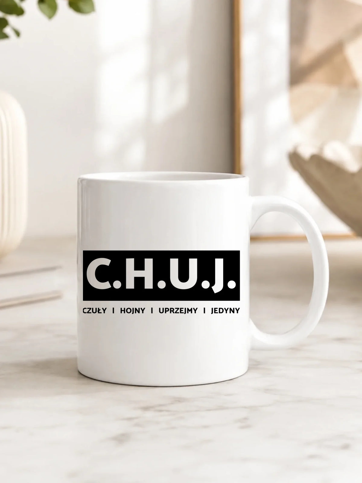 Kubek - prezent dla kolegi na Dzień Chłopaka przyjaciela - C.H.U.J. - bez cenzury DCH12