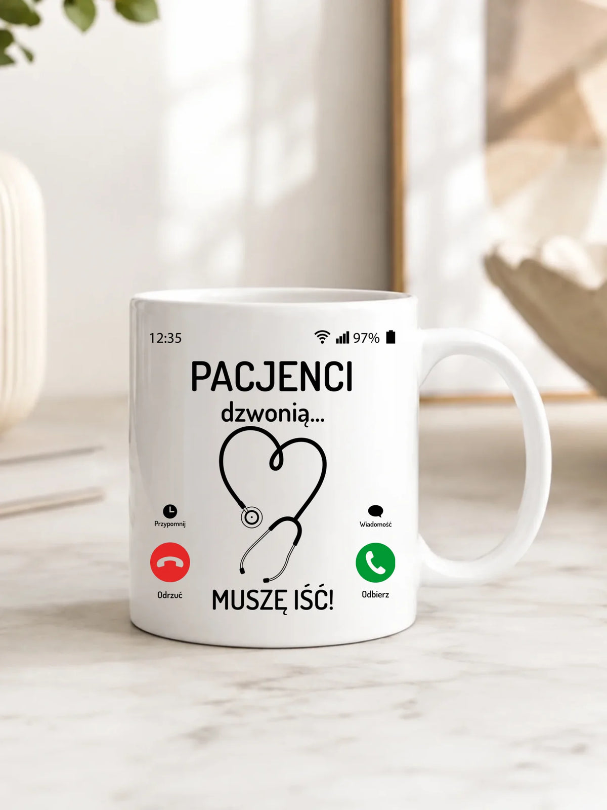 Kubek dla lekarza - Pacjenci dzwonią muszę iść ZL06