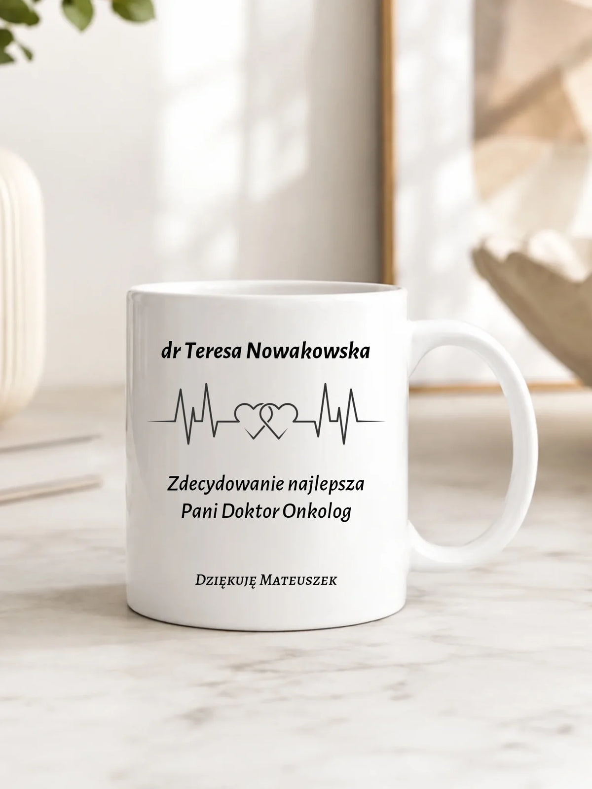 Kubek dla Pani Doktor Onkolog - personalizowany ZL01