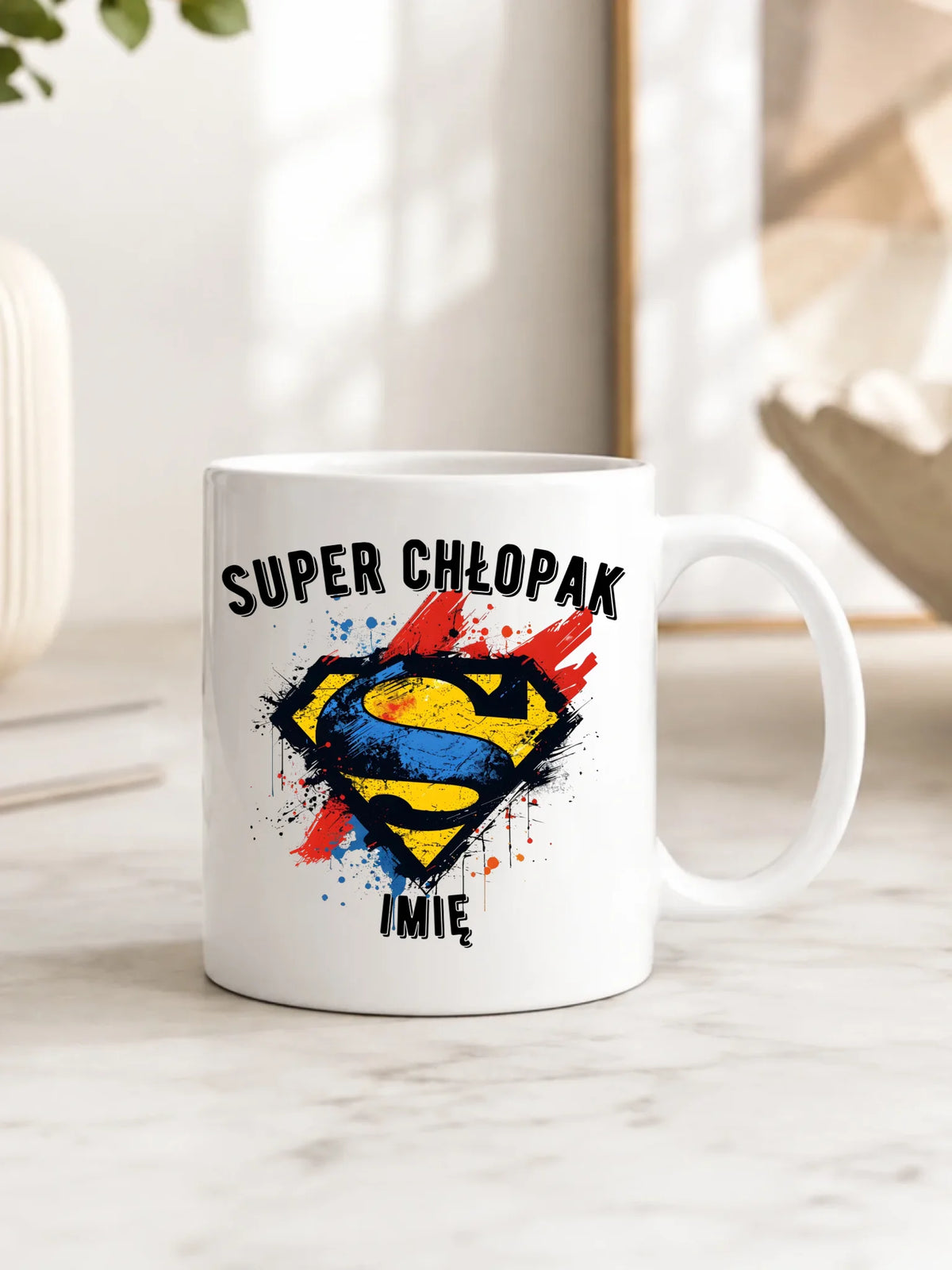 Kubek - prezent na Dzień Chłopaka - Super Chłopak - personalizowany DCH18