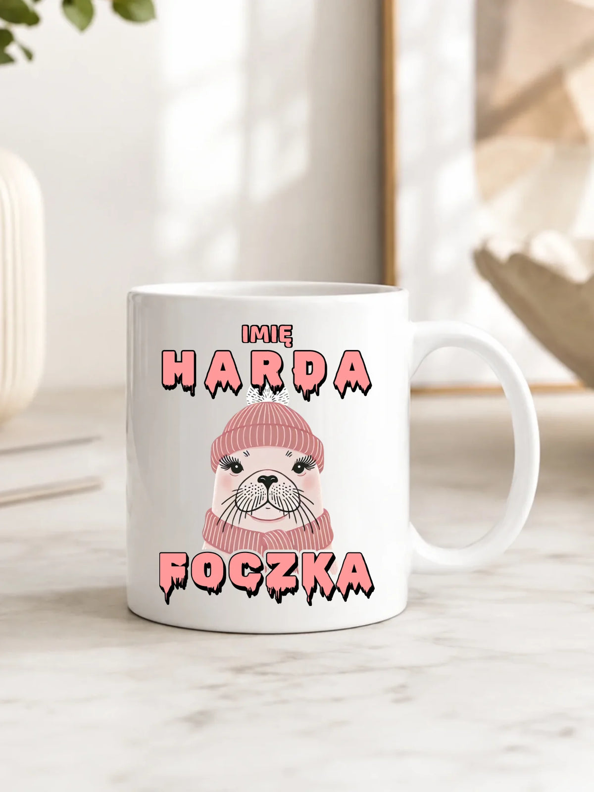 Kubek - prezent dla morsa - Harda foczka - personalizowany HM05