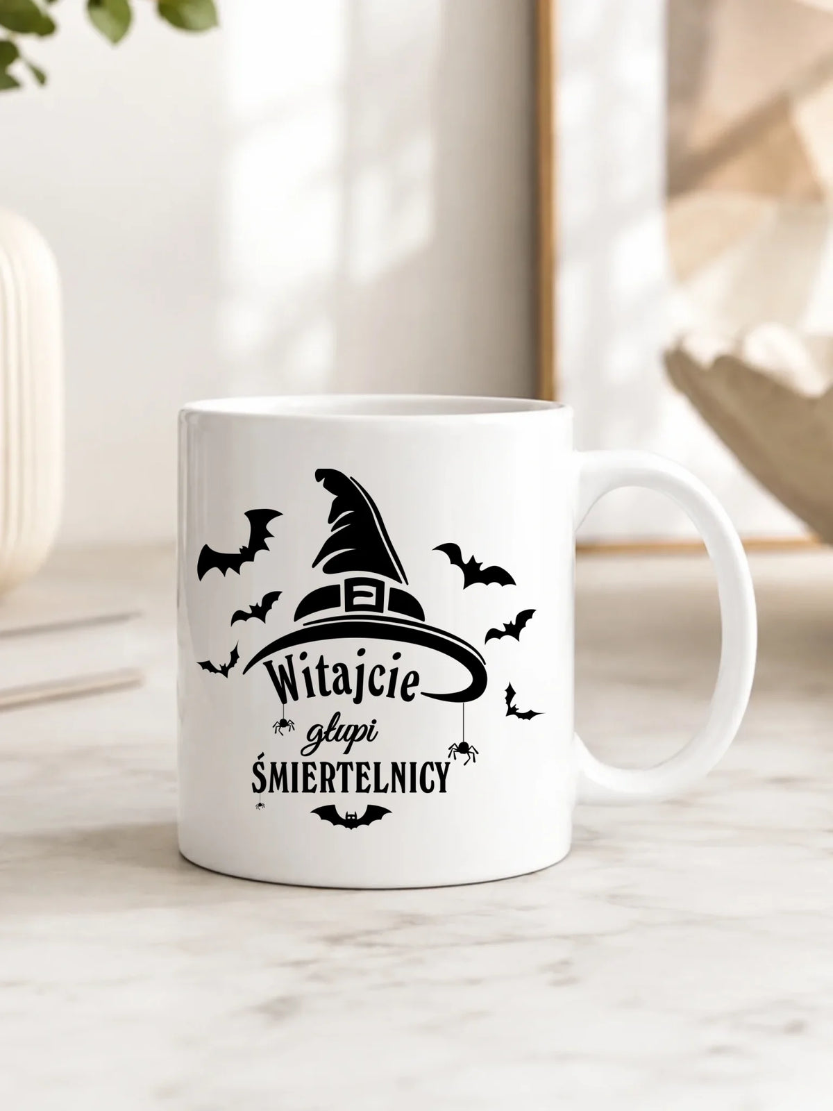 Kubek na Halloween - Witajcie głupi śmiertelnicy HL23