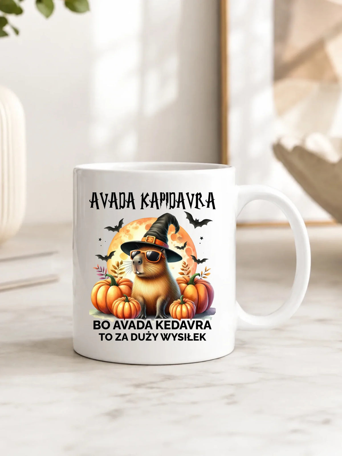 Kubek halloweenowy - Kapibara - Avada Kapidavra HL21