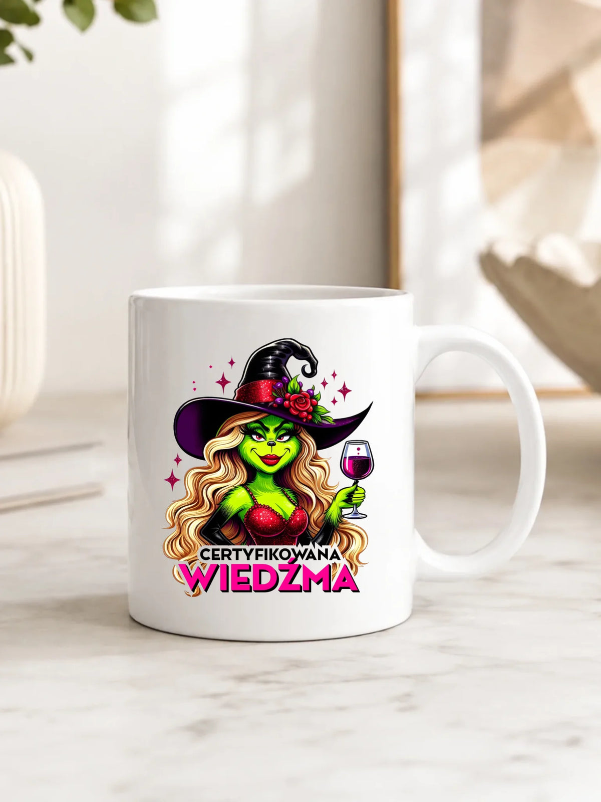 Kubek - Certyfikowana wiedźma - śmieszny HL13