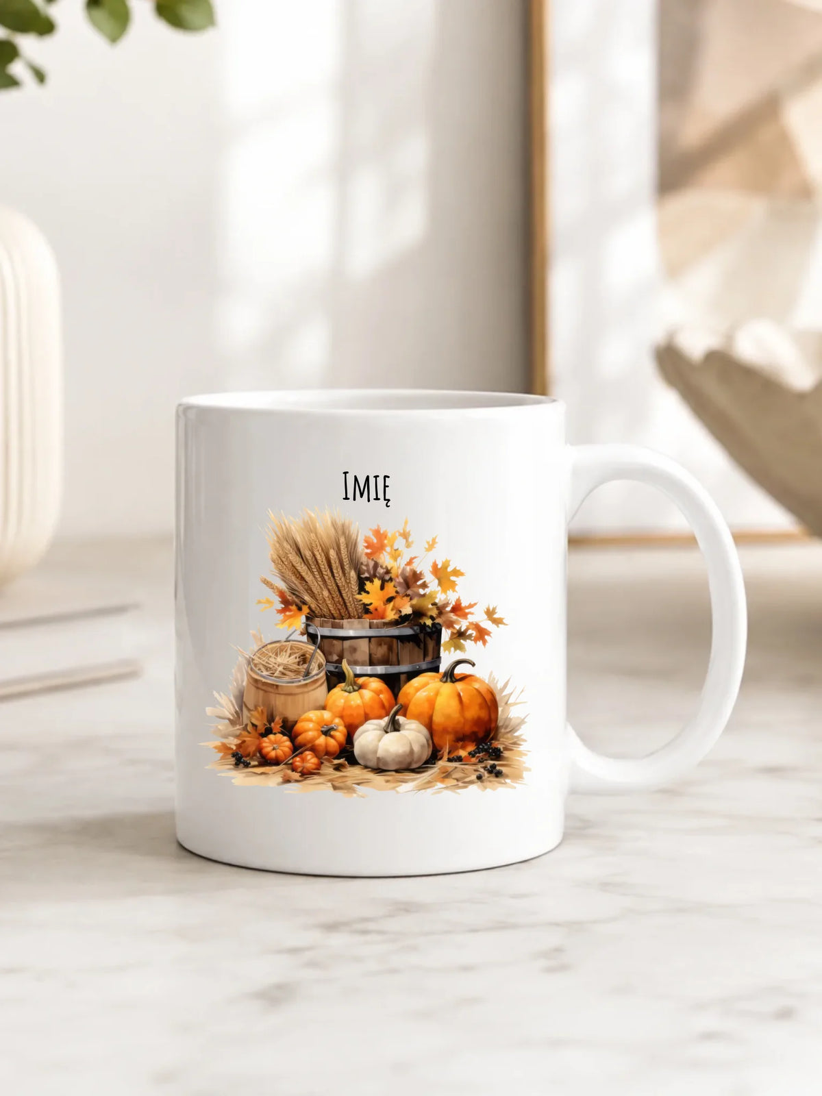 Kubek na jesień - Harvest vibes - personalizowana JS09