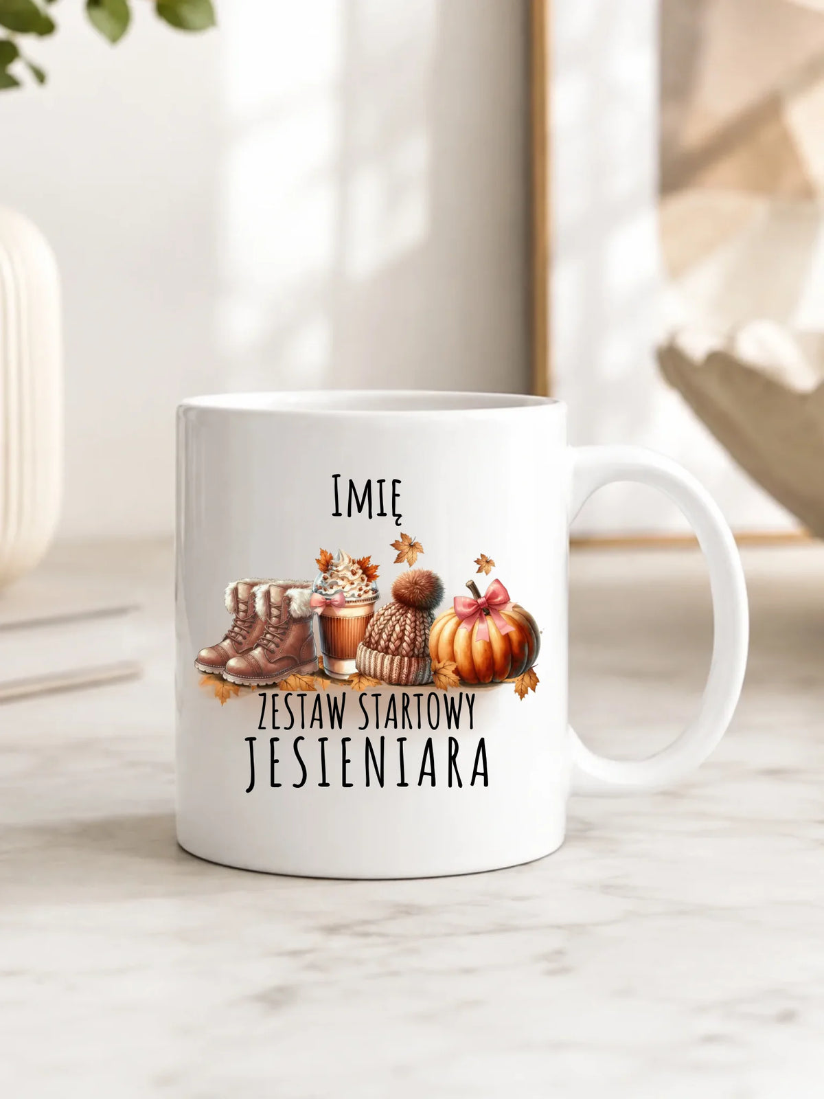 Kubek jesieniara – Zestaw startowy - personalizowany JS05