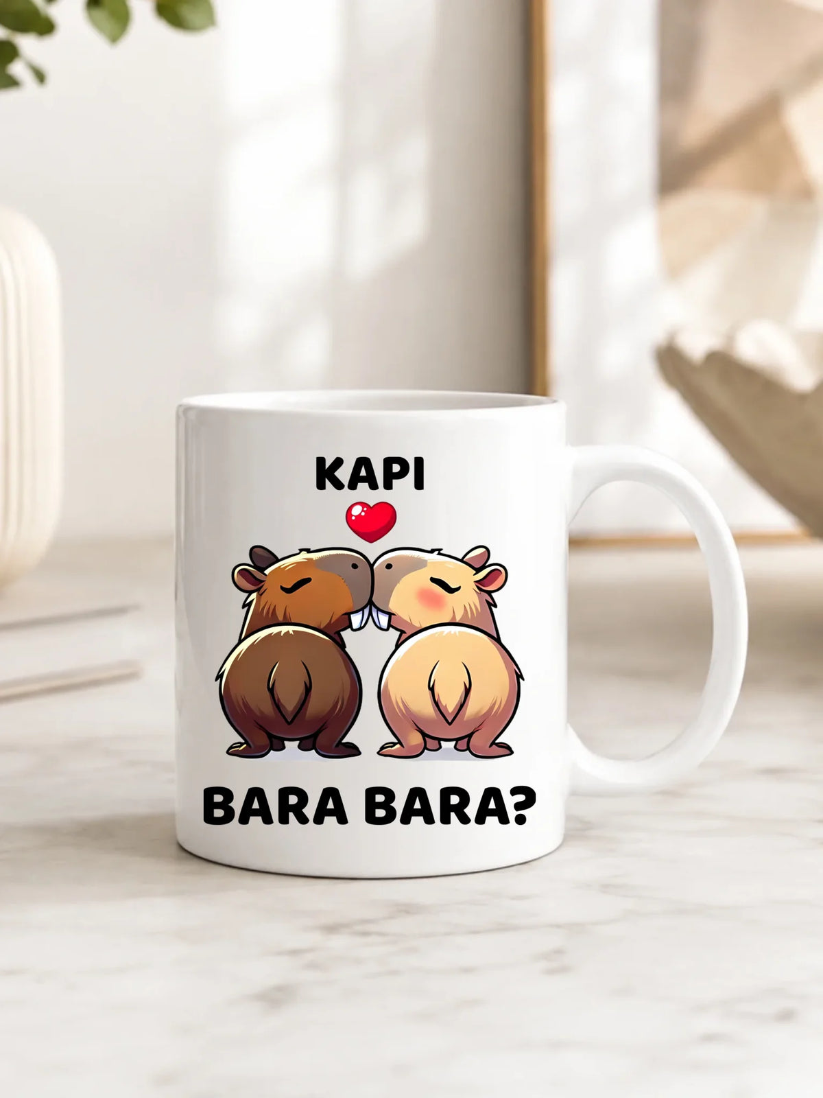 Kubek dla par - Kapibara bara bara W86