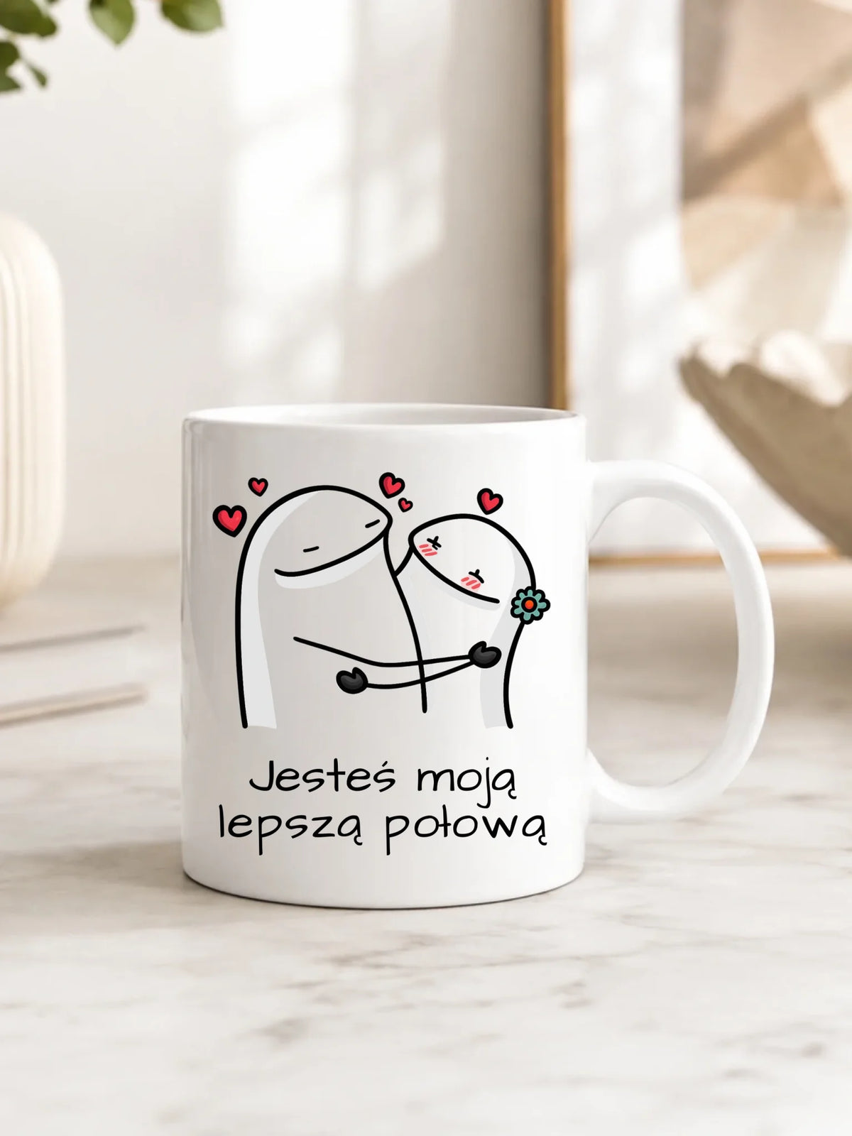 Kubek dla par - Jesteś moją lepszą połową W87