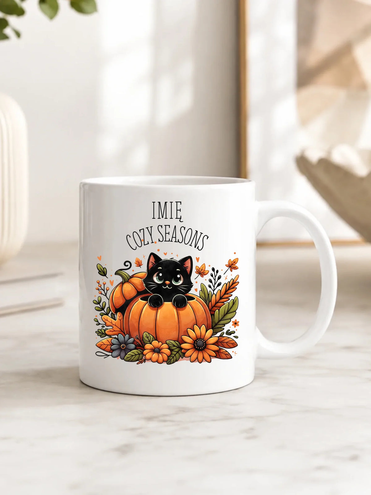 Kubek jesieniara - Cozy Seasons - personalizowany JS01