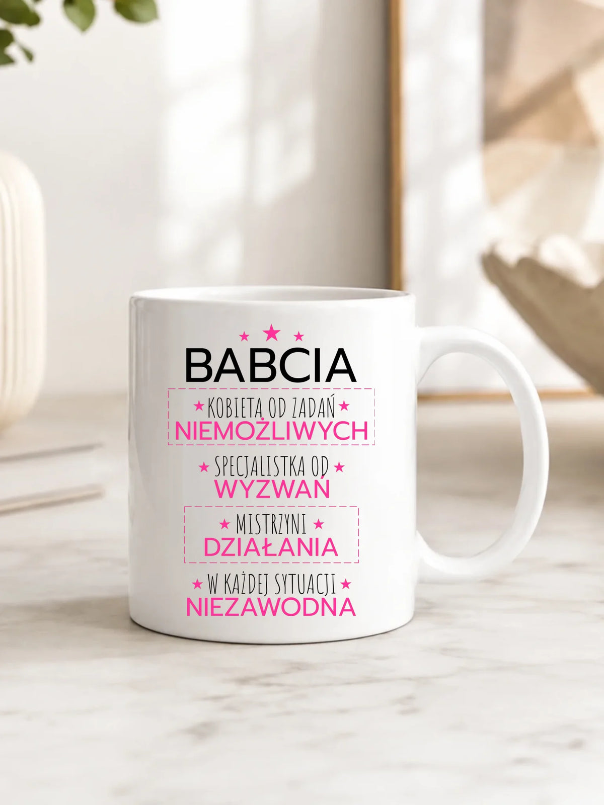 Kubek dla babci - Babcia kobieta od zadań niemożliwych B30