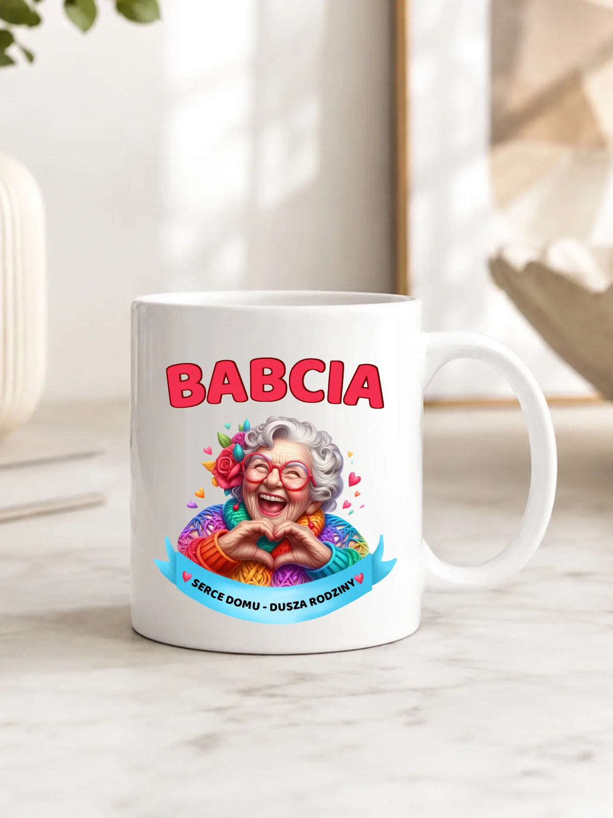 Kubek dla babci - Babcia serce domu dusza rodziny B25