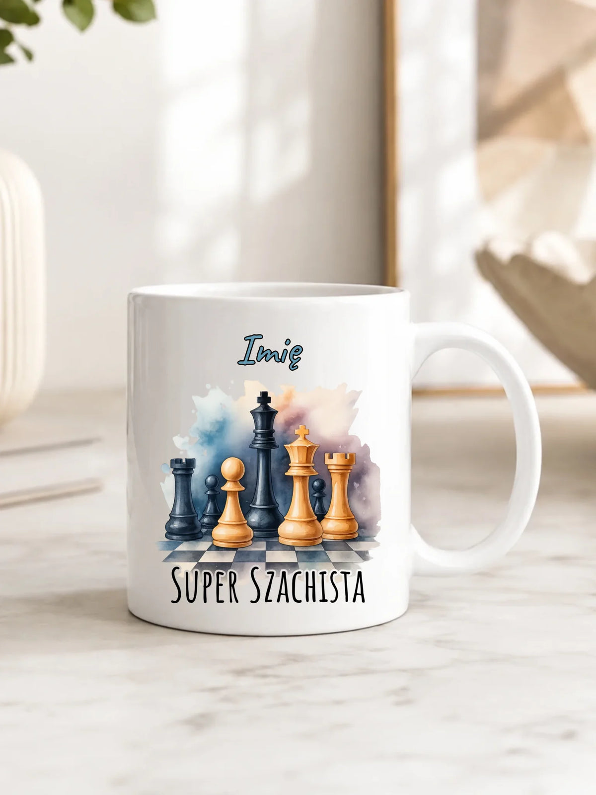 Kubek dla szachisty - Super szachista - personalizowany HSZ12