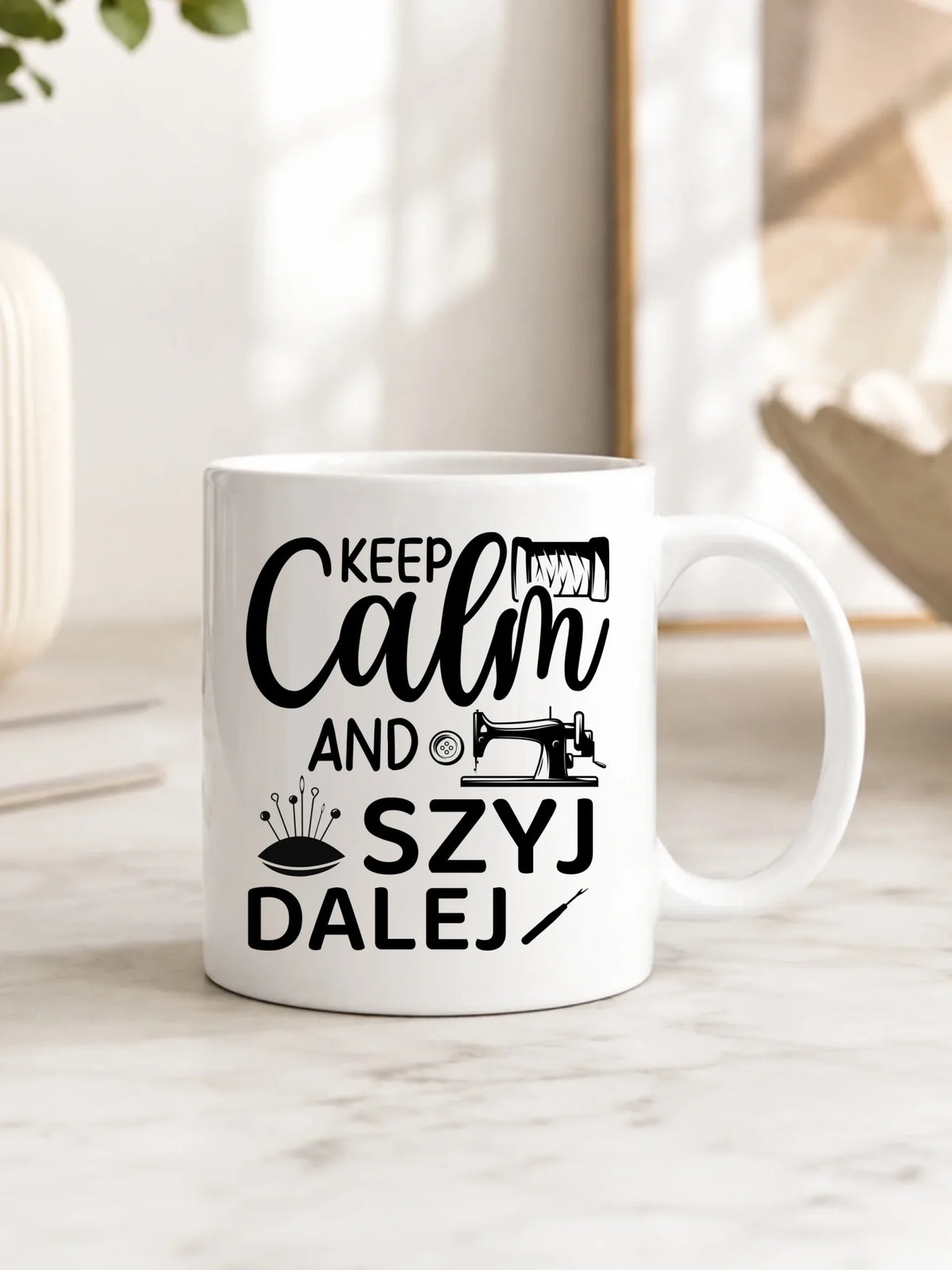 Kubek szyciowy dla krawcowej – KEEP CALM and SZYJ DALEJ HS31