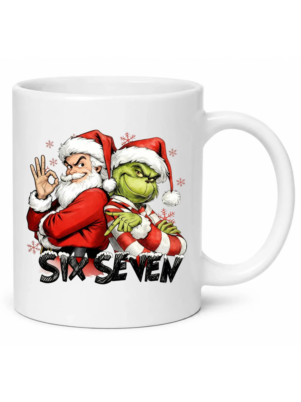 Kubek świąteczny - Mikołaj i Grinch six seven 67 BN148