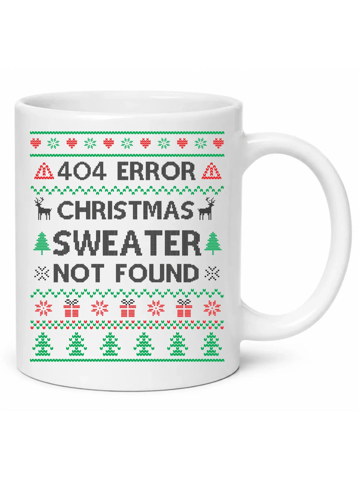 Kubek świąteczny - Error 404 Christmas sweater not found BN107