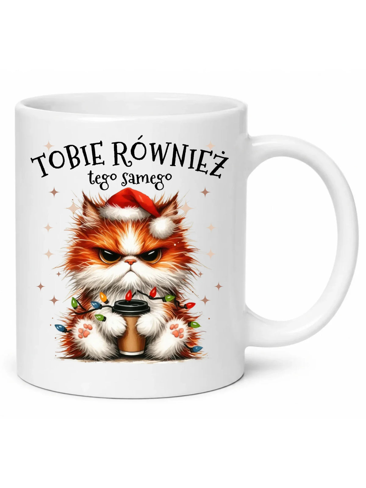 Kubek świąteczny - Grumpy Cat Tobie również tego samego BN32