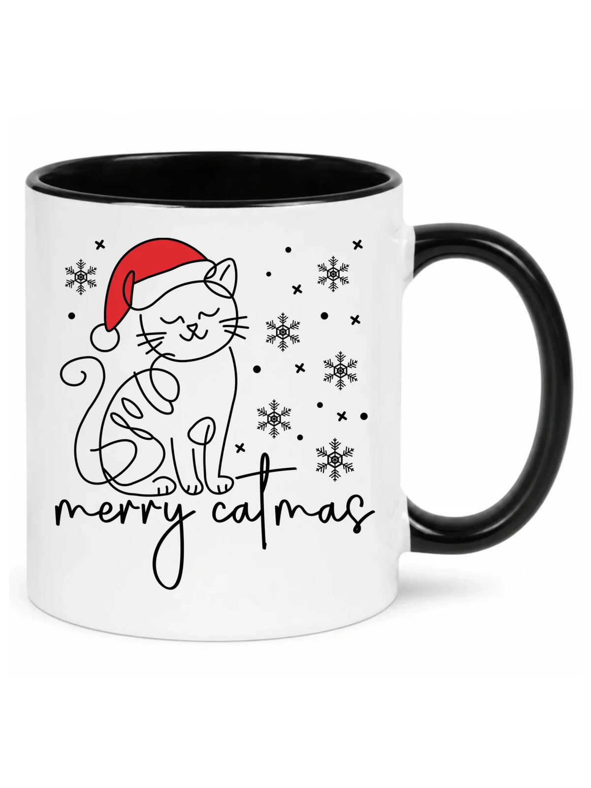 Kubek świąteczny - prezent dla kociary - Merry catmas BN151