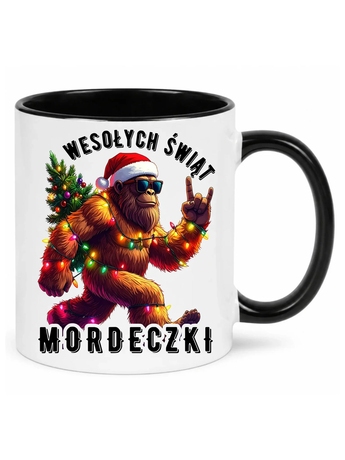 Kubek świąteczny - prezent na święta - Yeti Wesołych Świąt mordeczki BN152