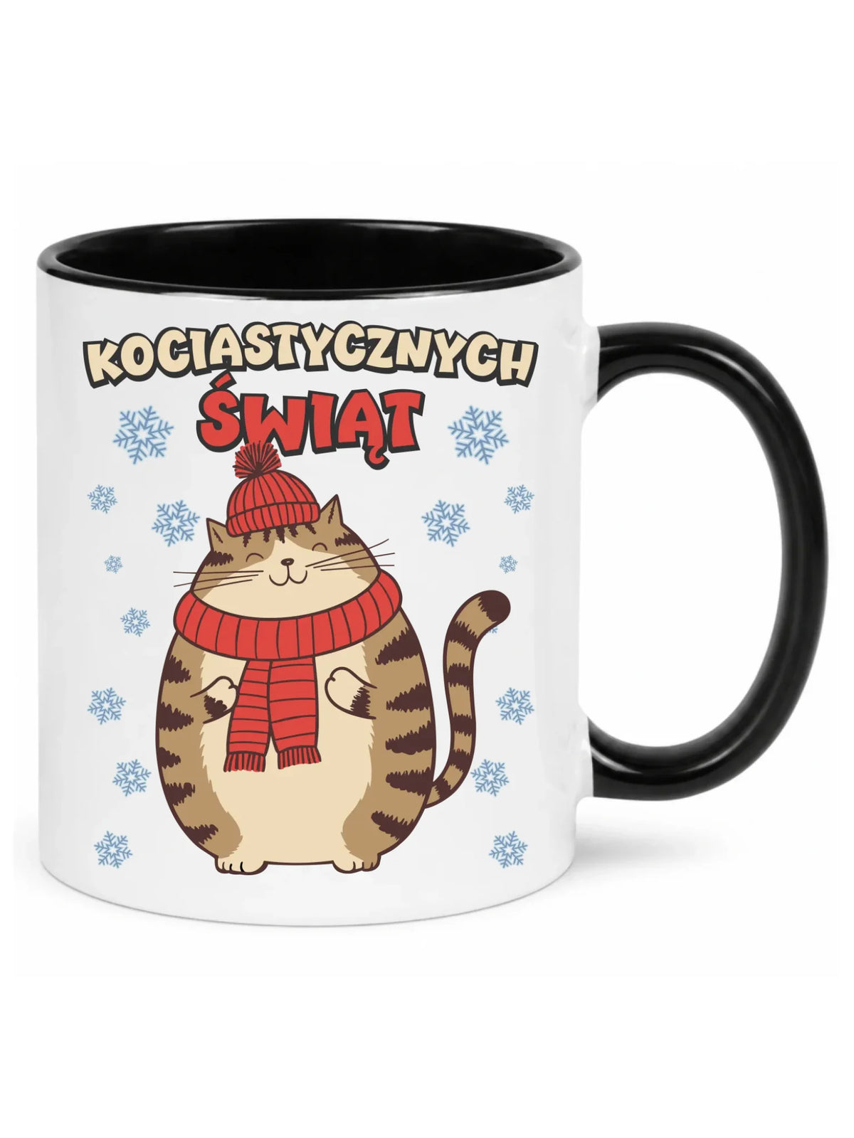 Kubek świąteczny - prezent na święta - Kociastycznych świąt BN154