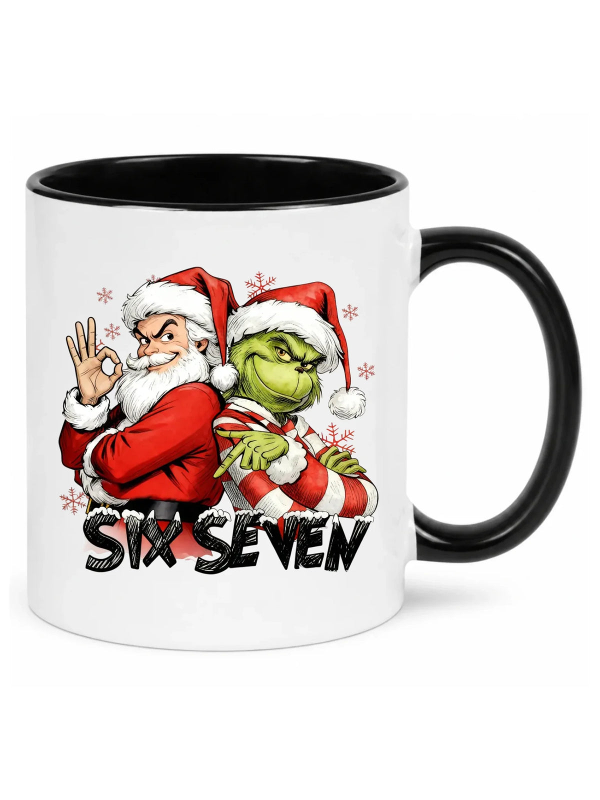 Kubek świąteczny - Mikołaj i Grinch six seven 67 BN148