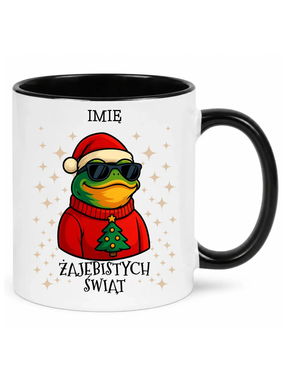 Kubek świąteczny - Żajebistych Świąt - personalizowany BN144