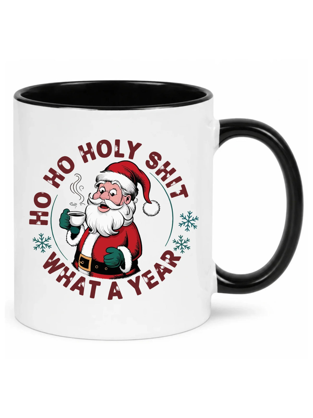 Kubek świąteczny - Ho ho holy shit what a year BN74