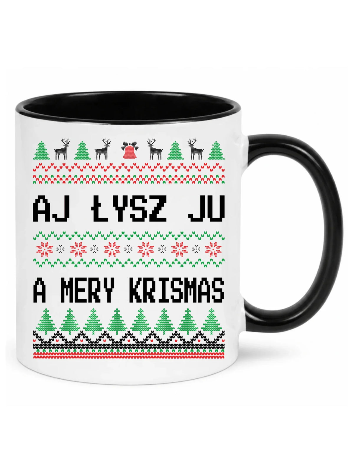 Kubek świąteczny - Aj łysz ju a mery krismas BN12