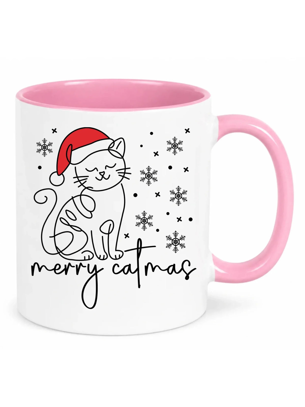 Kubek świąteczny - prezent dla kociary - Merry catmas BN151