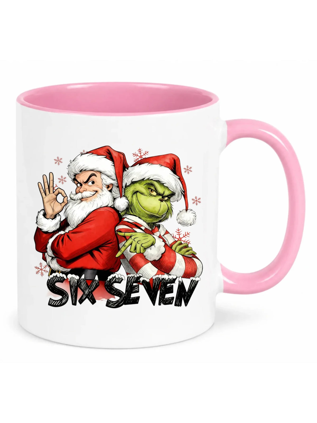Kubek świąteczny - Mikołaj i Grinch six seven 67 BN148