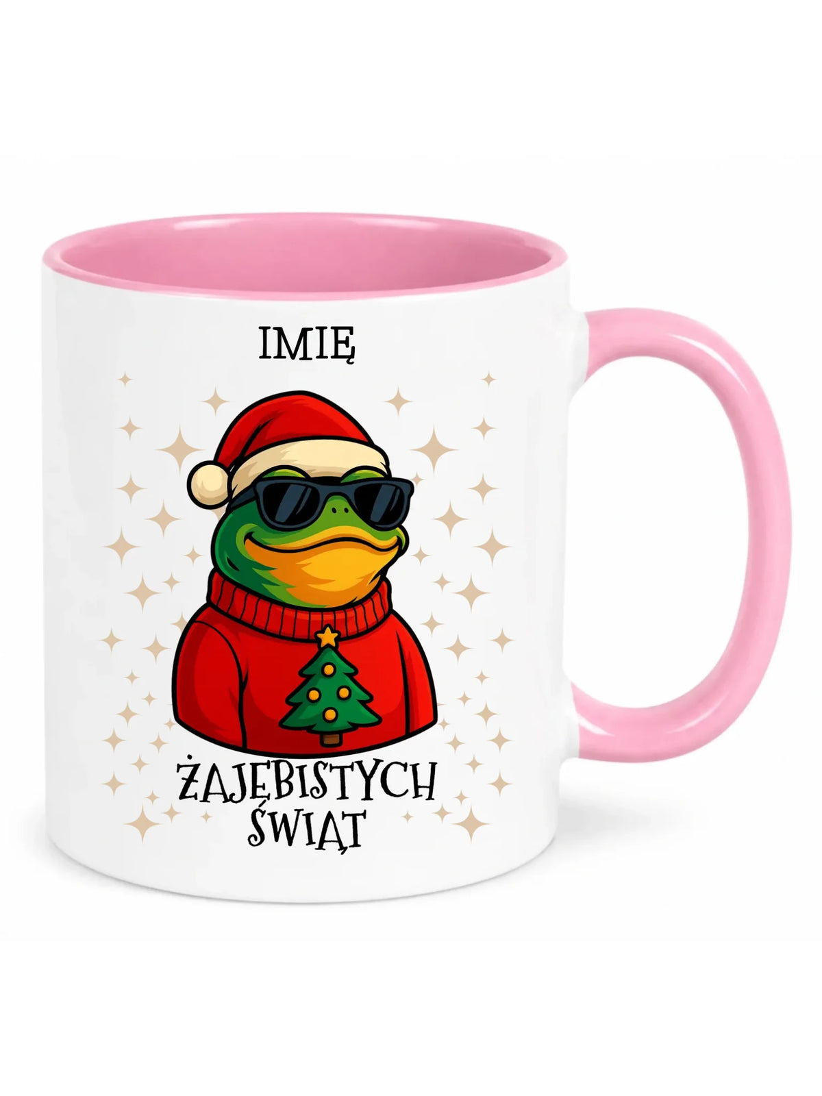 Kubek świąteczny - Żajebistych Świąt - personalizowany BN144