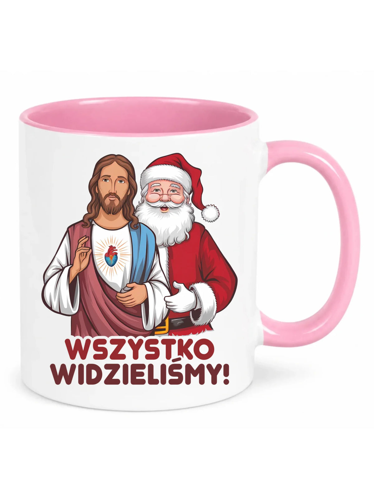 Kubek świąteczny - Jezus i Mikołaj Wszystko widzieliśmy BN89
