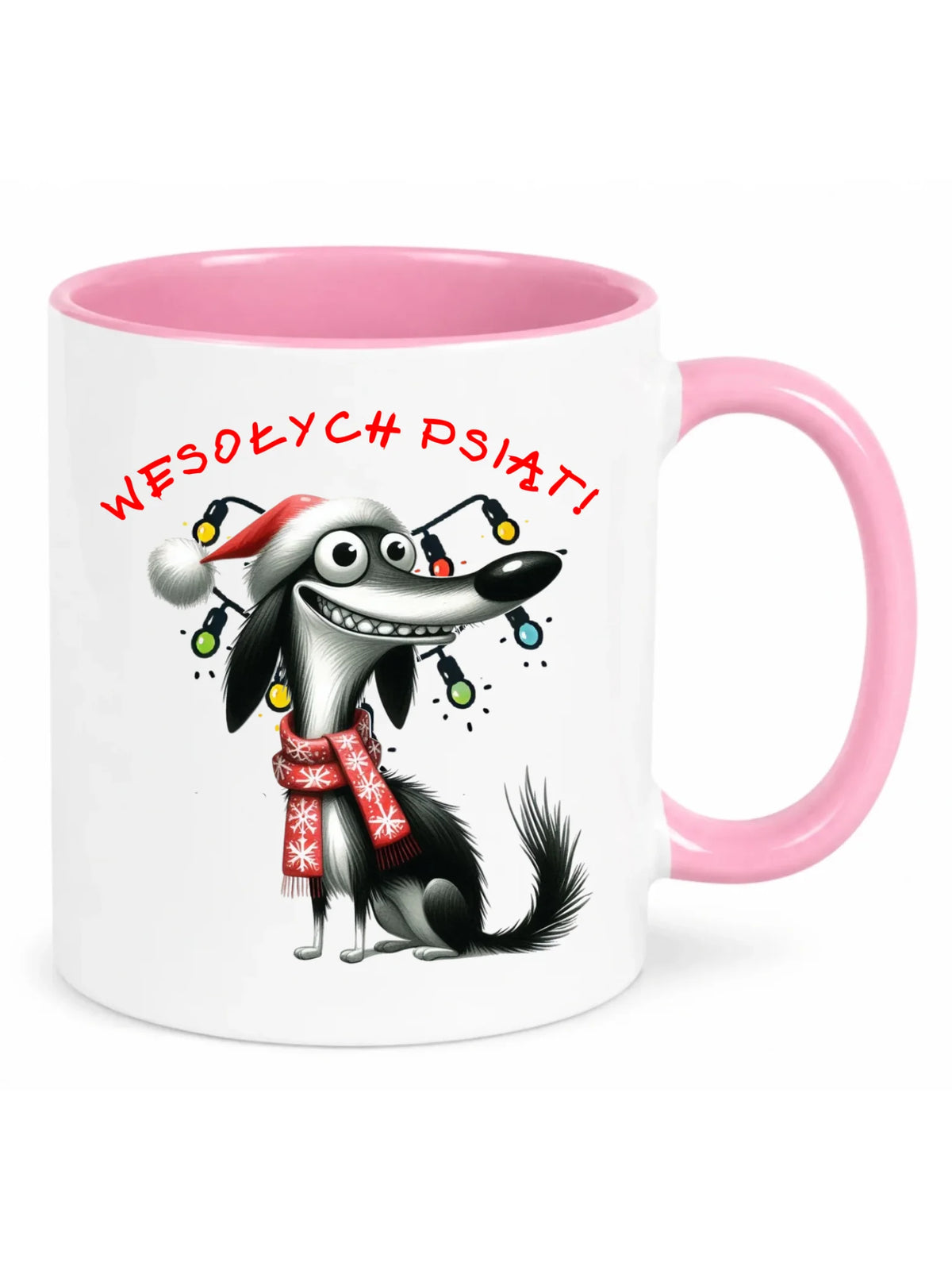 Kubek świąteczny -  Pies Wesołych psiąt BN140