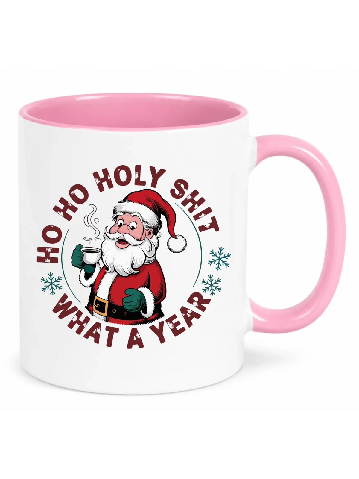 Kubek świąteczny - Ho ho holy shit what a year BN74