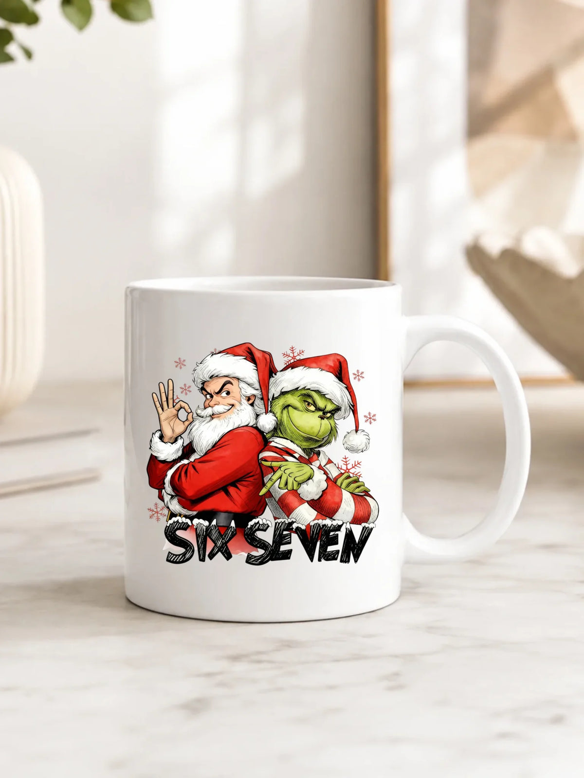 Kubek świąteczny - Mikołaj i Grinch six seven 67 BN148