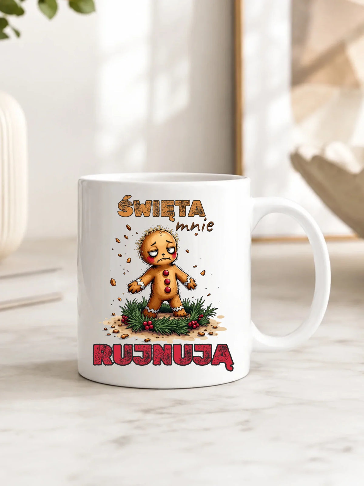 Kubek świąteczny - Piernik Święta mnie rujnują BN143