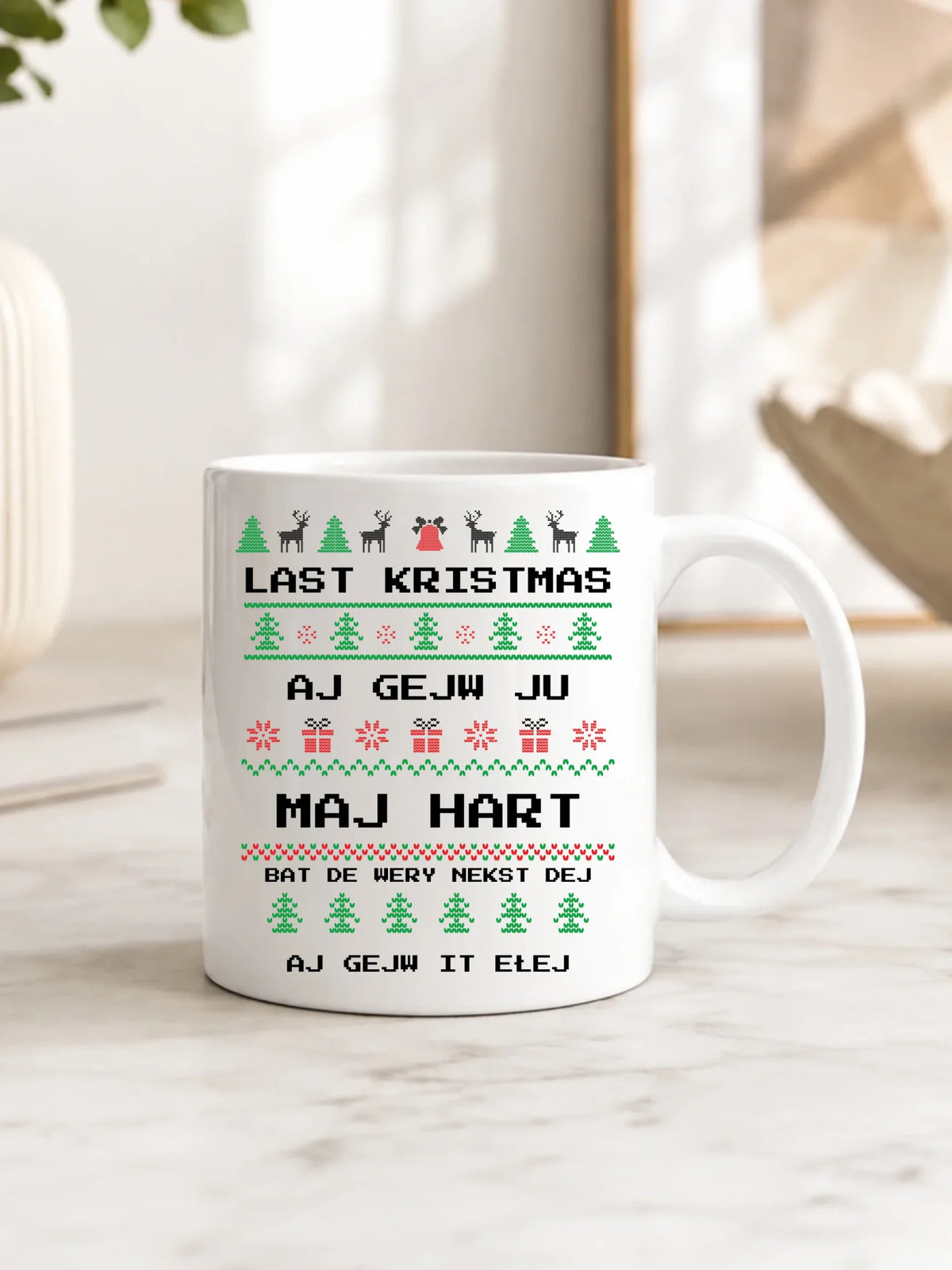 Kubek świąteczny - Last kristmas aj gejw ju maj hart BN13