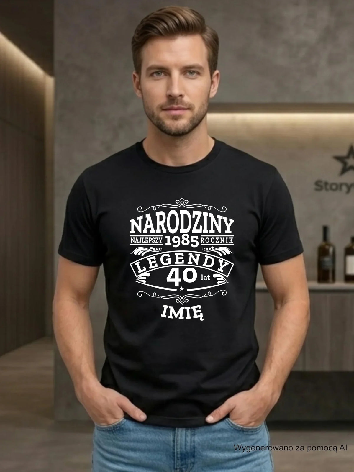Koszulka męska na urodziny - Narodziny Legendy - personalizowana