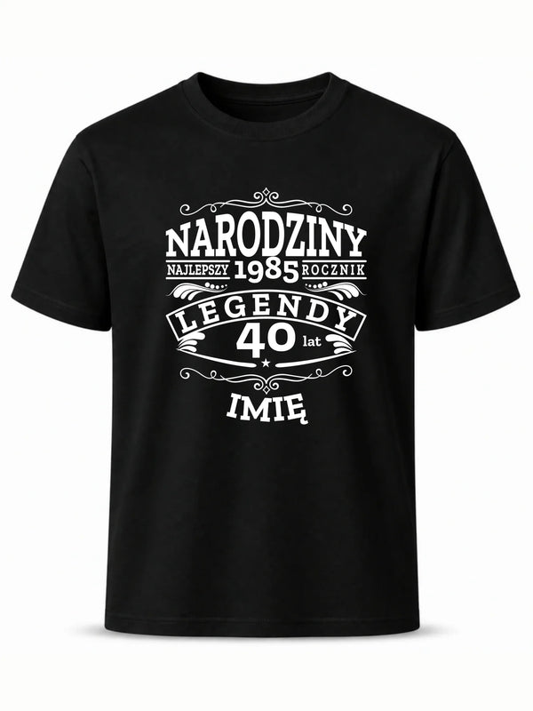Koszulka męska na urodziny - Narodziny Legendy - personalizowana
